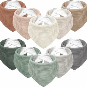 Bavoirs Bébé Bandana 10 Pièces