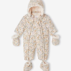Combipilote bébé doublée fausse fourrure moufles et chaussons